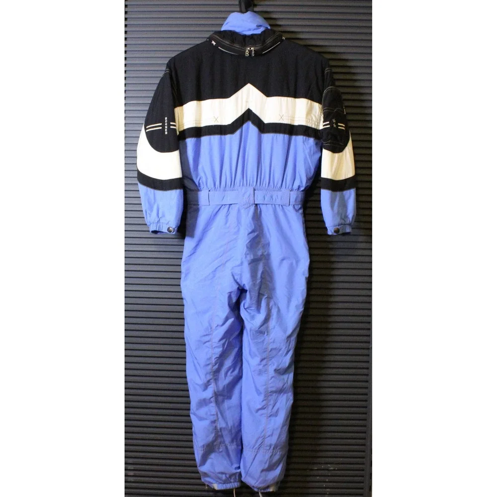 Bogner Ski Suit Mens 42L Blue Vintage One Piece Insulated Snow Suit Made in USA